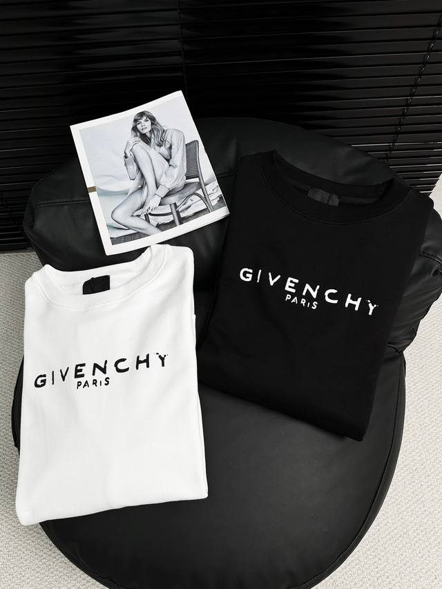 款号：3002 GIVENCHY 纪梵希 残缺破坏字母圆领卫衣 - 面料采用420克双股双纱定染纯棉毛圈面料 面布紧密干净 条杠清晰独特 肌理感强底部纹理清晰整