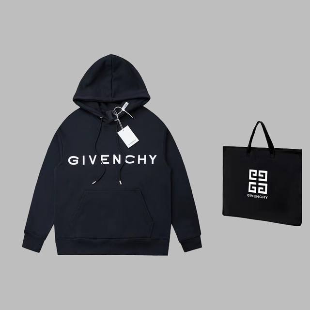 可配手提袋5 纪梵希 GIVENCHY GVC 立体凸绣logo连帽卫衣 轻奢主义 男女日常通勤穿搭必备单品 正确版本 欢迎对比 详细特征 上层采用420克纯棉