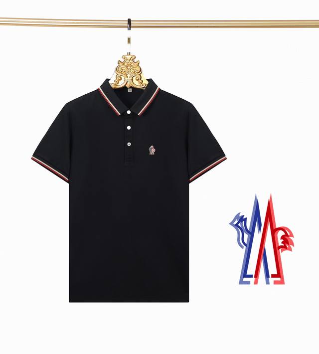 三标齐全 -Moncler 蒙口专柜同步上新 徽标刺绣翻领POLO衫 -采用原版ZP一致定制索罗娜双珠地面料 螺纹同缸定染零色差 独家品质区别通货 欢迎对比 -