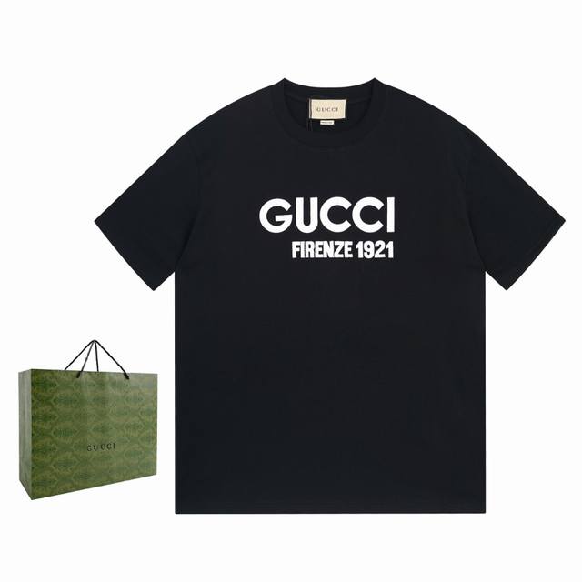 新款上架 古驰 Gucci 官网同步 2024新款刺绣圆领T恤 1:1高品质 区别市场通货 男女同款 超级百搭！ 颜色:杏色 尺寸:XS-L