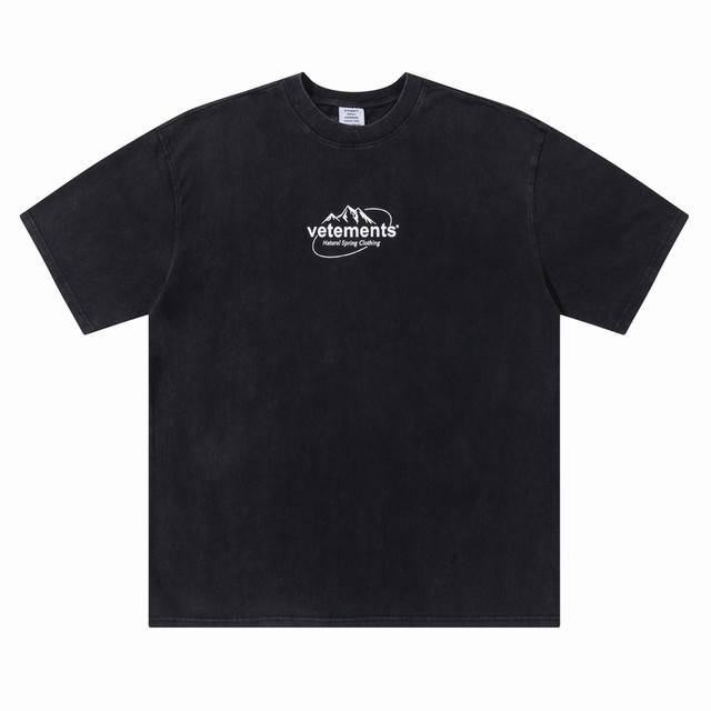 特价 Vetements VTM 雪山印花短袖 高克重纯棉面料经过洗水做旧工艺后版型更加挺拔硬朗 高级感满满 廓形裁剪 码数SML