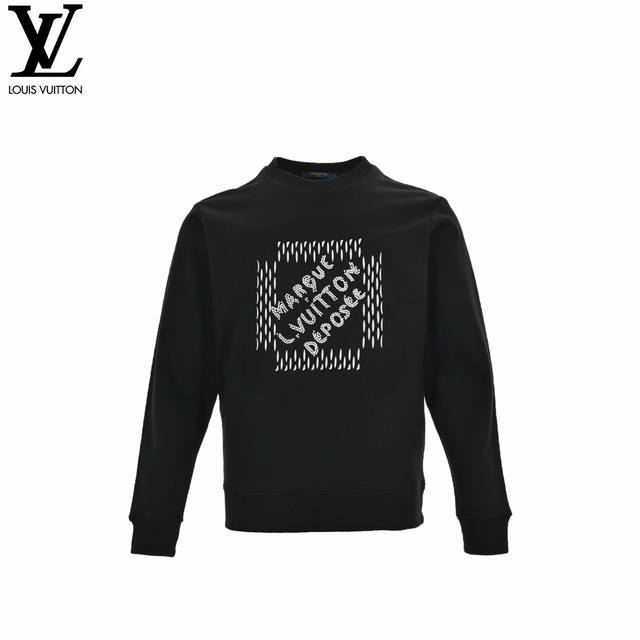 Louis Vuitton 路易威登 24Ss 珍珠绣花圆领卫衣 超高品质绣花 工人纯手工绣上的 做工非常重工 面料采用420克 双股双纱面料质感超赞100