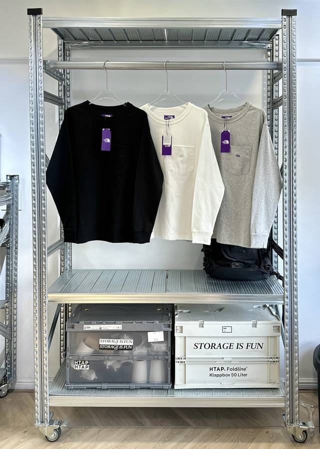 The North Face Purple Label Pocket Tee 紫标三色口袋基础长袖 紫标是与nanamica合作的日系专属支线，保持主线一贯的户