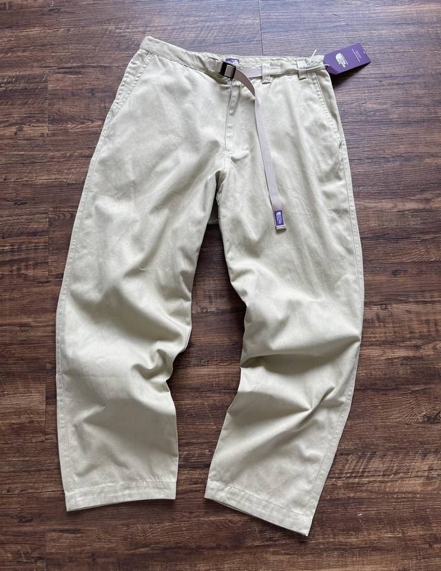 上新 ！T Nf北面 紫标 Fw23 Chino Wide Tapered Field Pants 纯色宽松锥形休闲裤 男女同款 ！ 纯棉梭织面料，对位裁剪，各