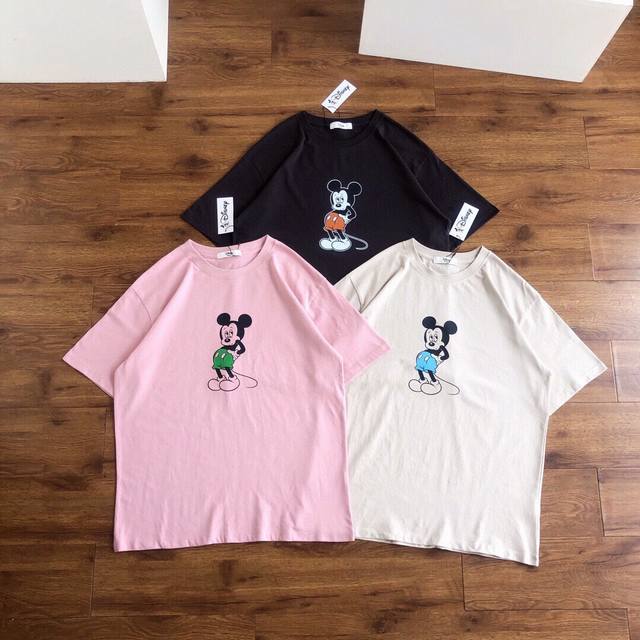 Freak'S Store×Disney 24S S 海外版迪士尼联名款小情绪米奇印花短袖情侣款t恤男女 正反两面分别印有米奇图案 趣味的小情绪米奇非常玩味 简