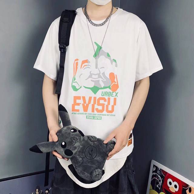 特价 Evisu 福神24Ss经典佛头标志印花男女休闲短袖t恤 高端定制 品质请看实拍 衣服上你能看得见 胸前字母logo和双幻彩印花图案完美配色！不得不推荐一 - 点击图像关闭