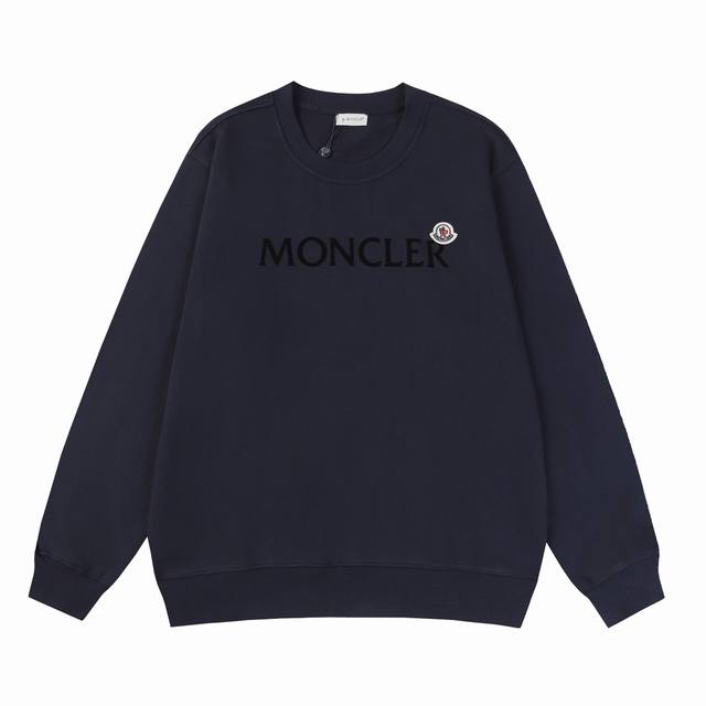 顶级版本 区别通货 Moncler 蒙口植绒印花圆领卫衣 蒙口 卫衣的价格其实蛮有优势的 去过专柜的应该都知道蒙口的价格不会比gucci Burberry 便宜