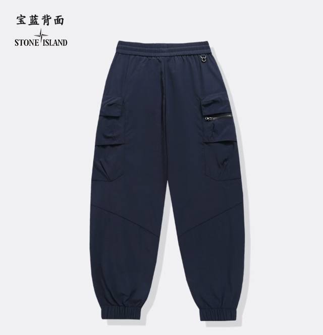 上新 ！！ ！！！ Stone Island石头岛 高品质 美式户外高街纯棉重磅水洗宽松多口袋工装机能束脚潮裤 高街达人超级爆款 海内外人气爆款∽ 采用国标舒适