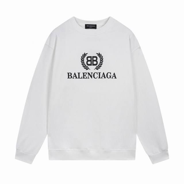 Balenciaga 巴黎世家2024 Ss 经典麦穗印花圆领卫衣 本市场no.1的质量 真正天花板品质 全部原版开发注意细节图 避免被盗图商家混发 正确460