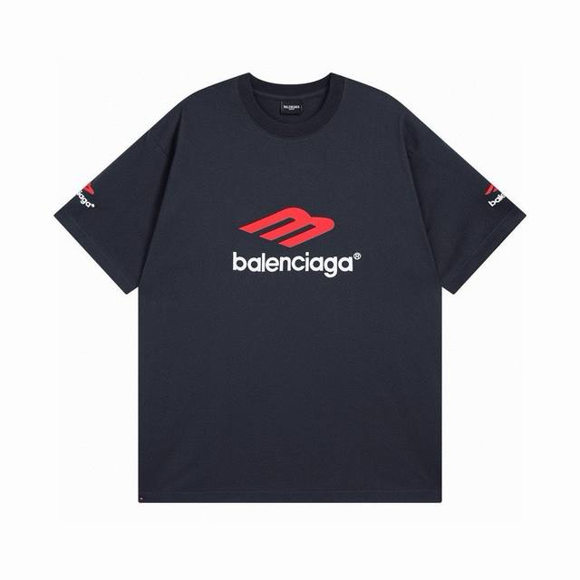 Balenciaga 巴黎世家2024 Ss 经典前后左右logo刺绣短袖t恤 本市场no.1的质量 真正天花板品质 全部原版开发注意细节图 避免被盗图商家混发