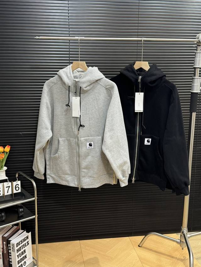 Carhartt 卡哈特 秋季经典加绒侧边排扣连帽外套 最高版本 原版面料 高版本 高品质 所有细节 面料辅料工艺 全部1:1 过验 店主是“细节怪物” 所以做