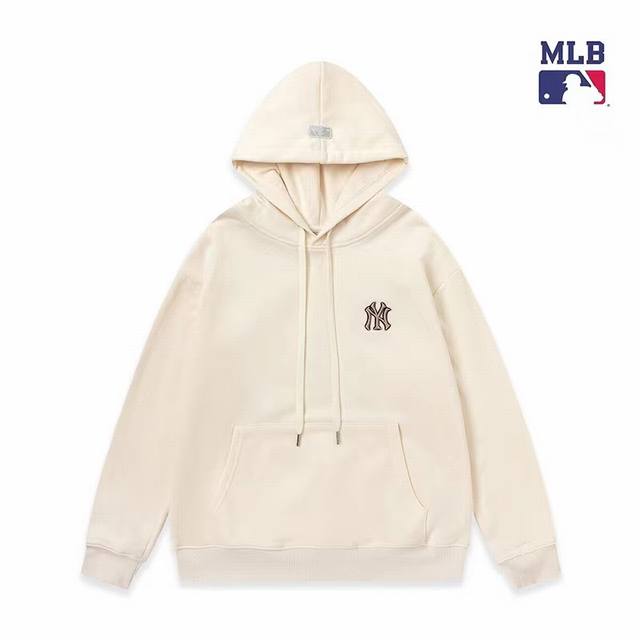 高端品质24最新秋冬mlb Ny 后背刺绣印花款 Ny 洋基队立体刺绣印花款男女情侣同款套头帽衫卫衣，至今为止最为喜欢的一款卫衣