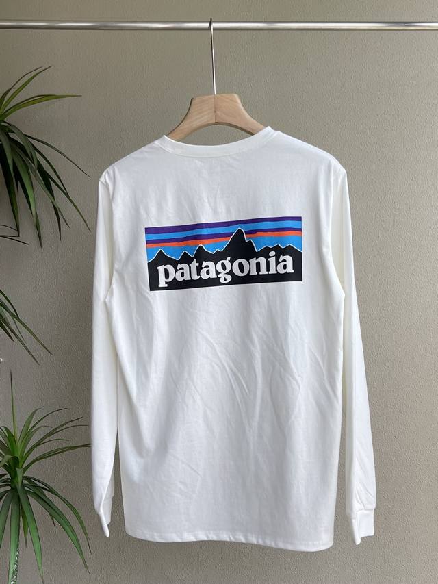 Patagonia巴塔哥尼亚经典p21 山脉 环保主题系列 24Ss新品t-Shirt情侣长袖t恤打底衫 男女同款 Patagonia是美国户外零售店与户