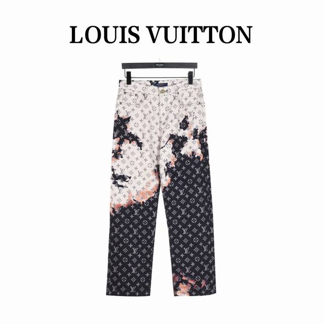 Louis Vuitton 路易威登 24Fw 篝火系列 火烧云火焰老花满印套装牛仔裤 独家客供定制原版18安克重重磅丹宁牛仔面料，布面纹理清晰 质地柔软不是挺