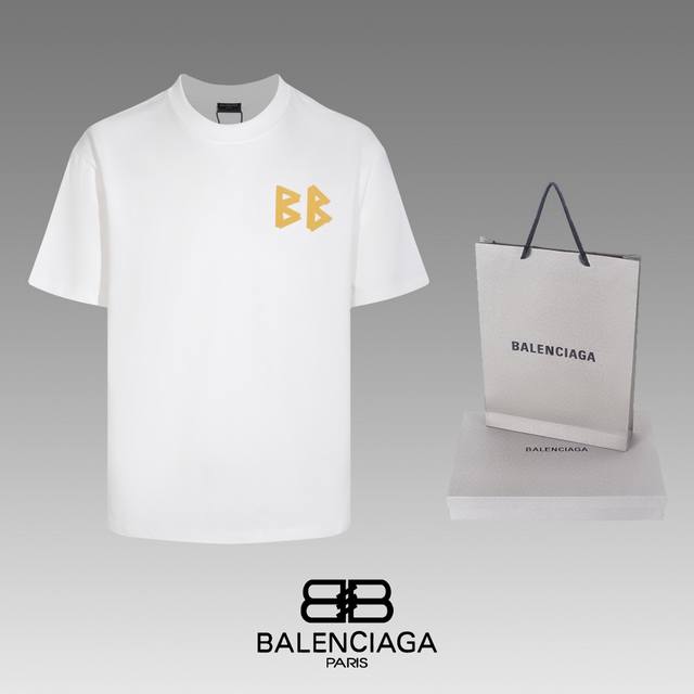 顶级代工品质 Balenciaga 巴黎世家 24Ss 经典t恤短袖 不需要所谓烂大街的华丽文案 主打品质 面料经过2次高温缩水固色 不变形不缩水不起球