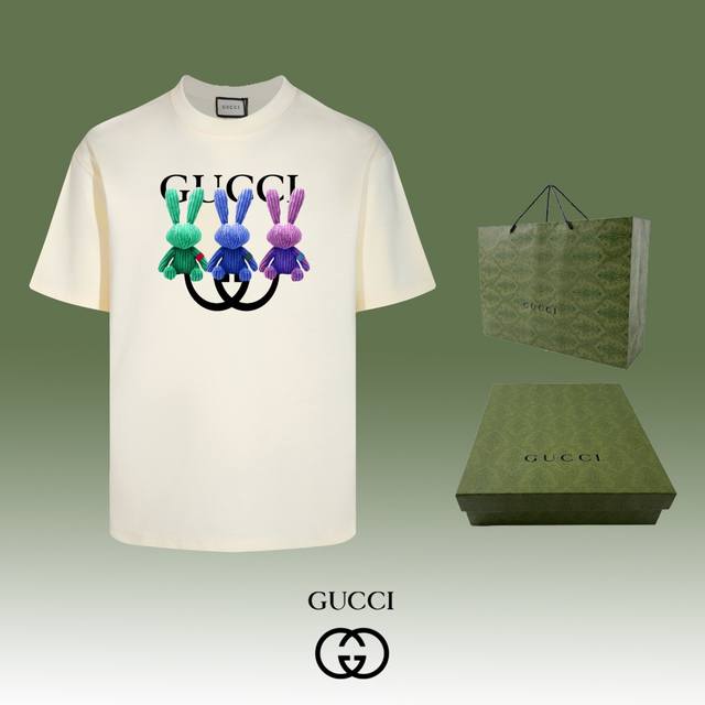 顶级代工品质 Gucci~古驰 24Ss 经典t恤短袖 不需要所谓烂大街的华丽文案 主打品质 面料经过2次高温缩水固色 不变形不缩水不起球 正确os版型