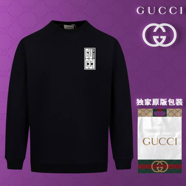 顶级版本 官网品质 古驰 Gucci 现货秒发 2024秋冬新款毛圈卫衣 搭配重工高端数码3D个性logo印花工艺，设计独特，做工细致完美高端定制 面料：采用4