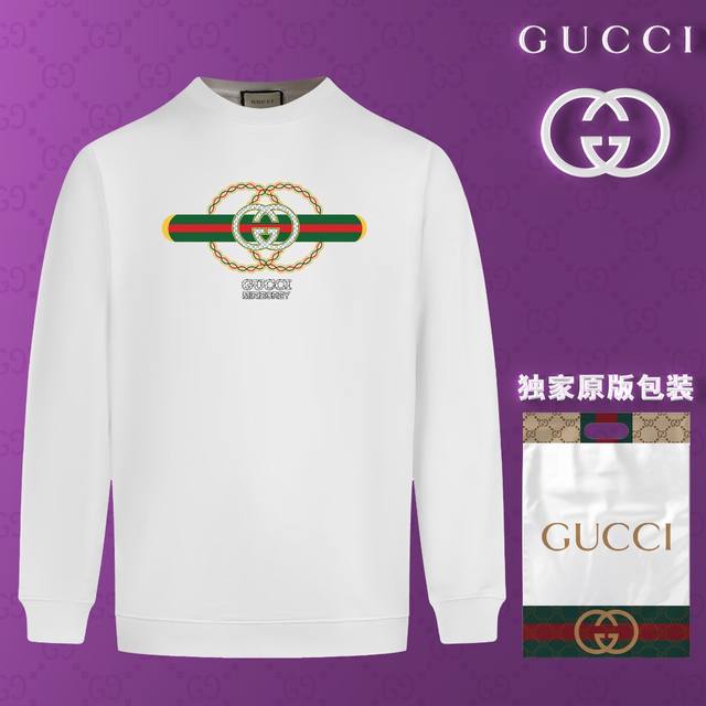 顶级版本 官网品质 古驰 Gucci 现货秒发 2024秋冬新款毛圈卫衣 搭配重工高端数码3D个性logo印花工艺，设计独特，做工细致完美高端定制 面料：采用4