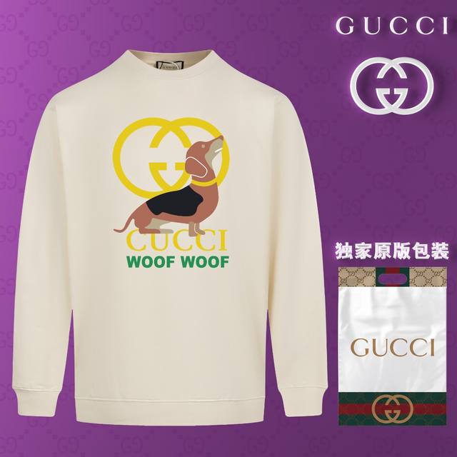 顶级版本 官网品质 古驰 Gucci 现货秒发 2024秋冬新款毛圈卫衣 搭配重工高端数码3D个性logo印花工艺，设计独特，做工细致完美高端定制 面料：采用4