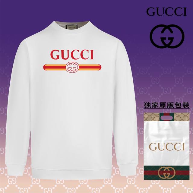 顶级版本 官网品质 古驰 Gucci 现货秒发 2024秋冬新款毛圈卫衣 搭配重工高端数码3D个性logo印花工艺，设计独特，做工细致完美高端定制 面料：采用4