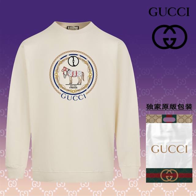 顶级版本 官网品质 古驰 Gucci 现货秒发 2024秋冬新款毛圈卫衣 搭配重工高端数码3D个性logo印花工艺，设计独特，做工细致完美高端定制 面料：采用4