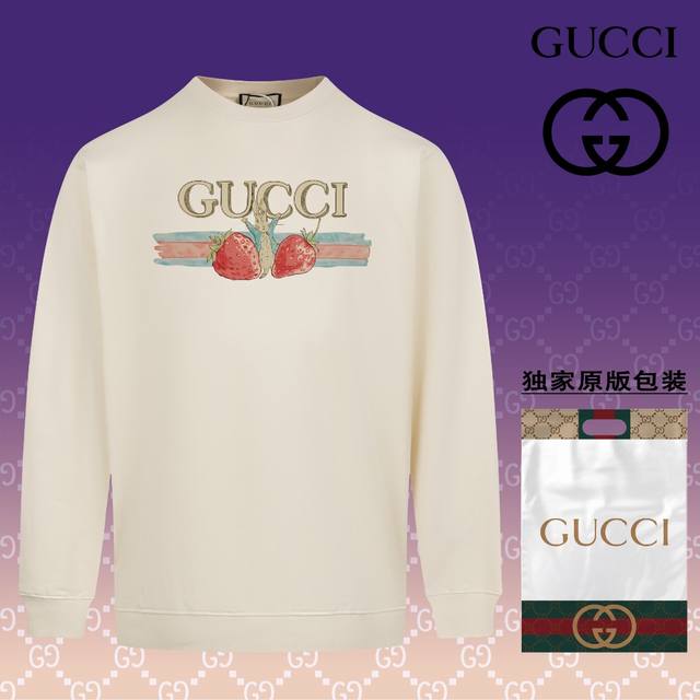 顶级版本 官网品质 古驰 Gucci 现货秒发 2024秋冬新款毛圈卫衣 搭配重工高端数码3D个性logo印花工艺，设计独特，做工细致完美高端定制 面料：采用4