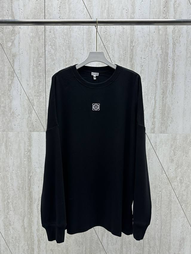 Dw Loewe 24Fw罗意威新款圆领刺绣打底长袖 Size：S M L