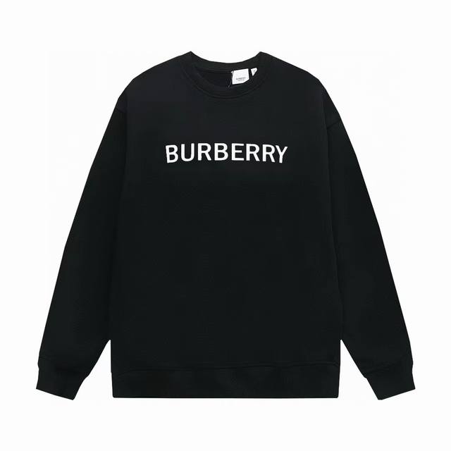 Dw 新款上新 Burberry 巴宝莉 Tb标识印花 精致升级，灵感源自八十年代复古 原版面料 官方同款 圆领卫衣 定制400克同缸染面料 手感非常舒服 春夏