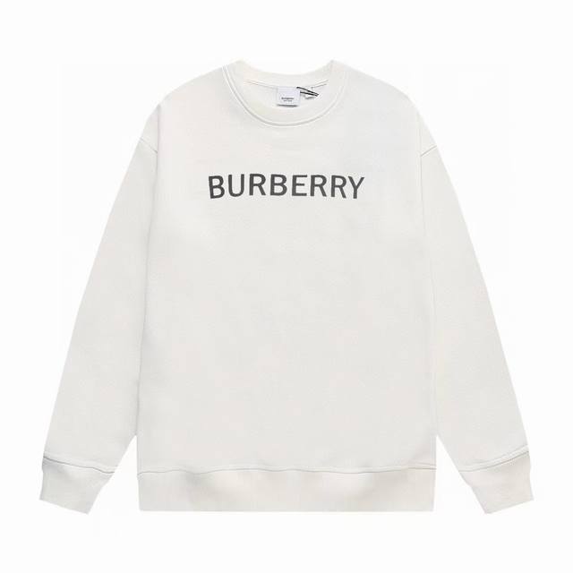 Dw 新款上新 Burberry 巴宝莉 Tb标识印花 精致升级，灵感源自八十年代复古 原版面料 官方同款 圆领卫衣 定制400克同缸染面料 手感非常舒服 春夏