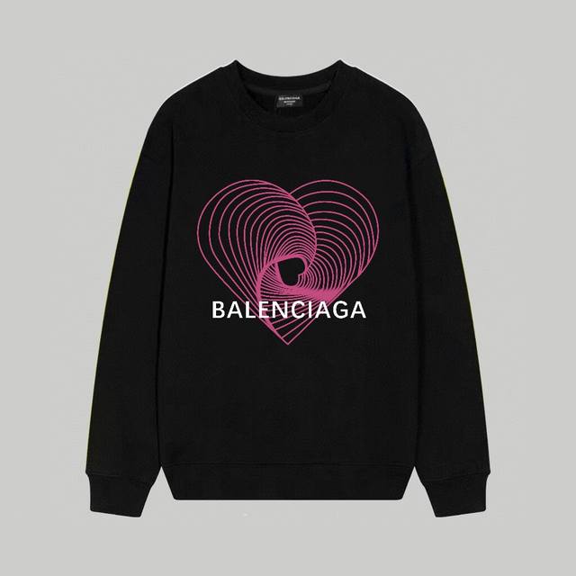 Dw Balenciaga巴黎世家印花圆领毛圈卫衣 1:1对版面料400克毛圈高克重百分百纯棉 提前做过预缩水1×1双纱洗一辈子都不会变形的 男女同款 官网细节