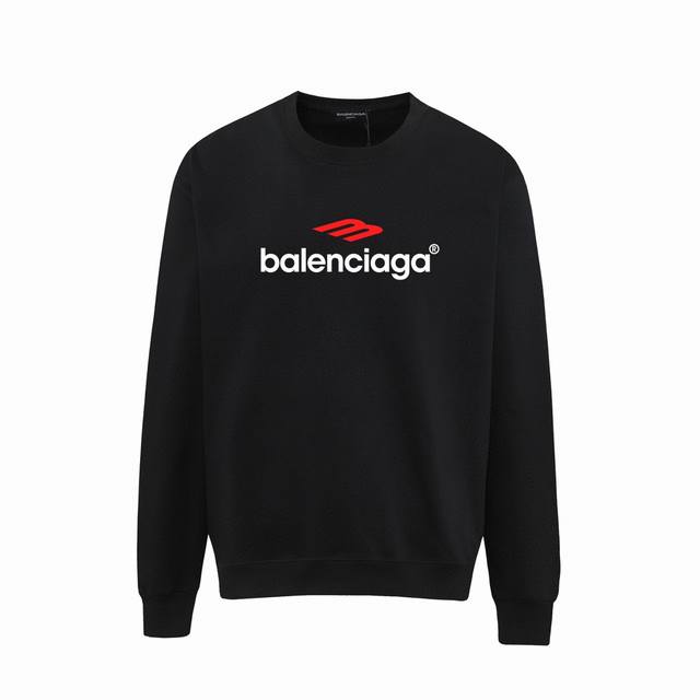 Dw Balenciaga巴黎世家印花圆领毛圈卫衣 1:1对版面料400克毛圈高克重百分百纯棉 提前做过预缩水1×1双纱洗一辈子都不会变形的 男女同款 官网细节