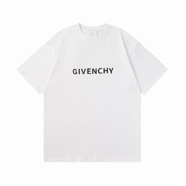 Givenchy#纪梵希. 面料350克重 经典字母印花t恤，官方原版，定制giv全棉双纱面料，克重350G，手感松软细腻扎实，舒适透气不易变形，螺纹采用定织定