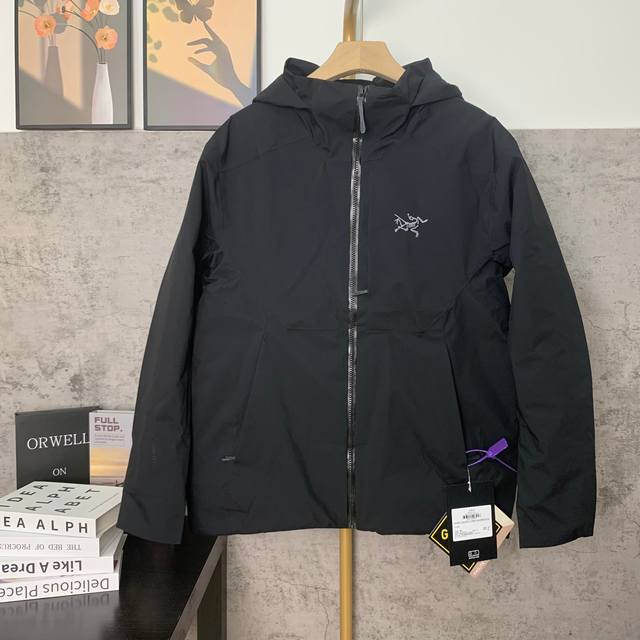 款号:D04 实拍图 #Arc'Teryx 始祖鸟 Ralle Insulated Gore-Tex 防水 防风 羽棉 情侣 保暖棉服 颜色：黑色 蓝色 棕热