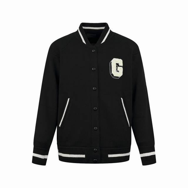 高品质 Givenchy 针织棒球服外套 面料：定织采用24支澳洲优质羊毛 源自澳洲的羊毛 以其得天独厚的自然环境和高标准的养殖管理 纤细而均匀 舒适贴肤 饰以