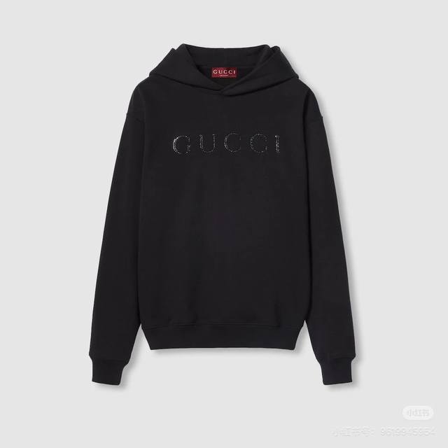 Gucci新品！2024秋冬系列高克重卫衣 选用客供定制针织100%纯棉面打造,面料手感细腻，厚实有质感的纯棉布 高密度的机织工艺，如棉絮般柔紧致舒适 有挺括感