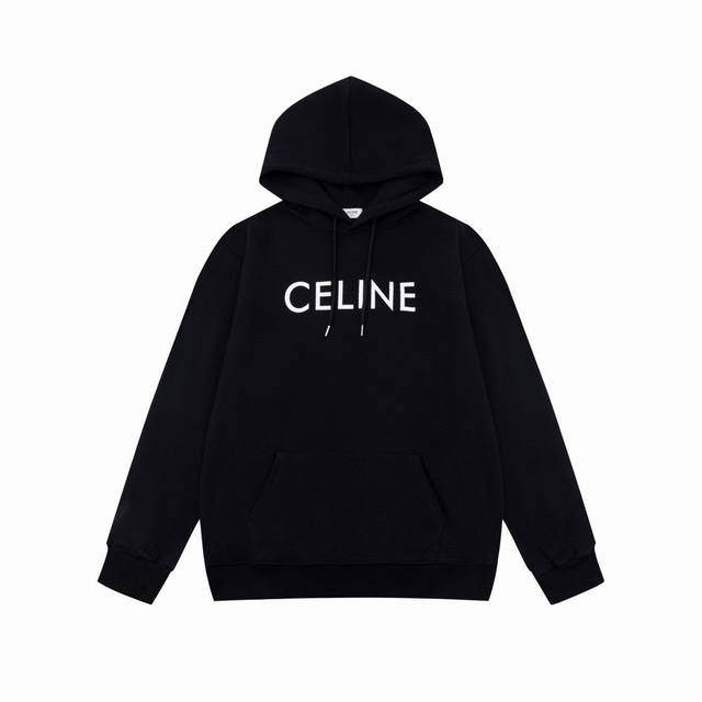 款号：Y627 Celine 赛琳 经典胶囊系列连帽卫衣 Ce经典款属于胶囊系列最火 最有气质 最百搭的一个，论设计，它算是卫衣中最常见的基础款 没有花俏的玩法