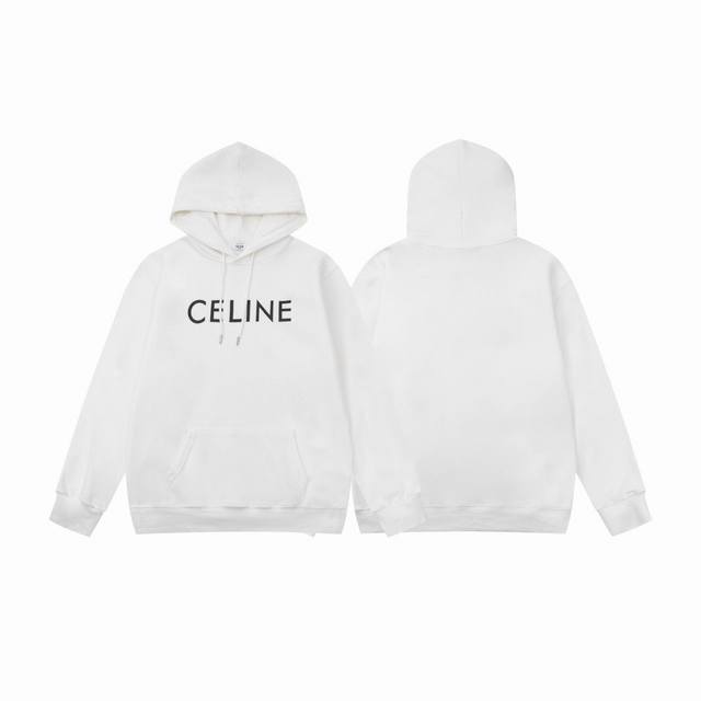 款号：Y627 Celine 赛琳 经典胶囊系列连帽卫衣 Ce经典款属于胶囊系列最火 最有气质 最百搭的一个，论设计，它算是卫衣中最常见的基础款 没有花俏的玩法