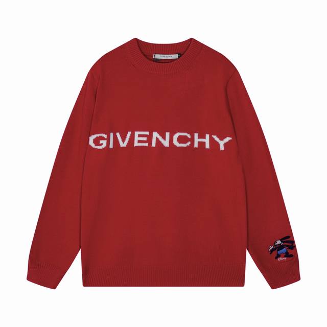 纪梵希 Givenchy 迪士尼 米奇圆领羊毛针织毛衣 颜色：红色 灰色 码数：S M L Xl Xxl