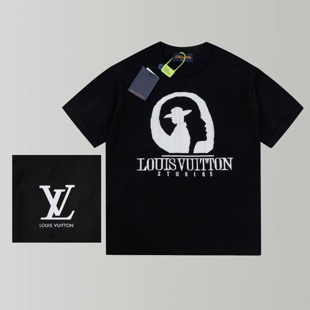 Dw 款号z02码数xs-S-M-L男女同款 Louis V*Fw24 Dw Precoll Dl2 女生都爱的男款针织tee 用14针德国进口机制造 袖口 衫