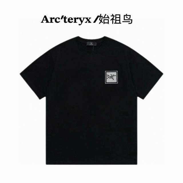 Arc’Teryx始祖鸟 2024早秋新款短袖 胸口手工定制logo专柜 百分之百纯棉面料 贴肤舒适 耐看又好穿 原厂工艺一丝不苟 定制280克同缸染面料 手感