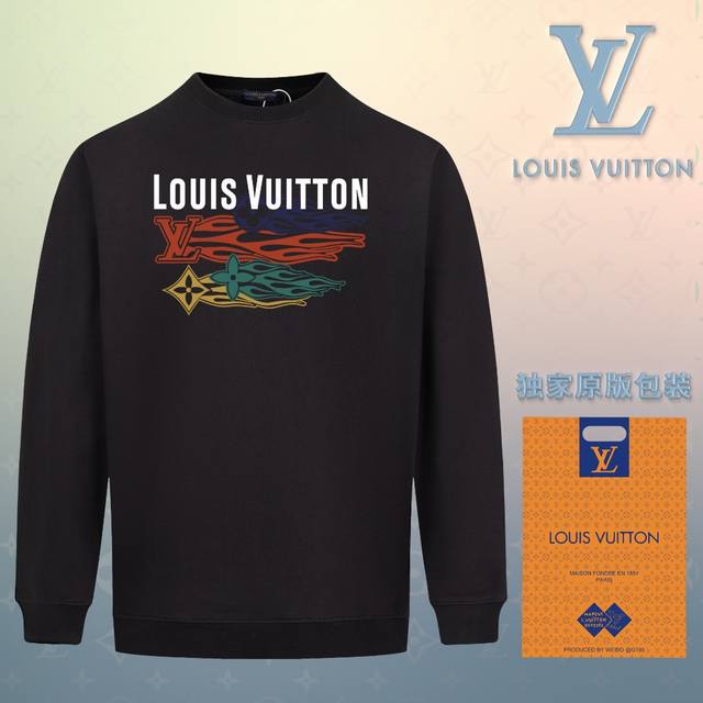 顶级版本 官网品质 路易威登 Louis Vuitton 现货秒发 2024秋冬新款毛圈卫衣 搭配重工高端数码3D个性logo印花工艺，设计独特，做工细致完美高