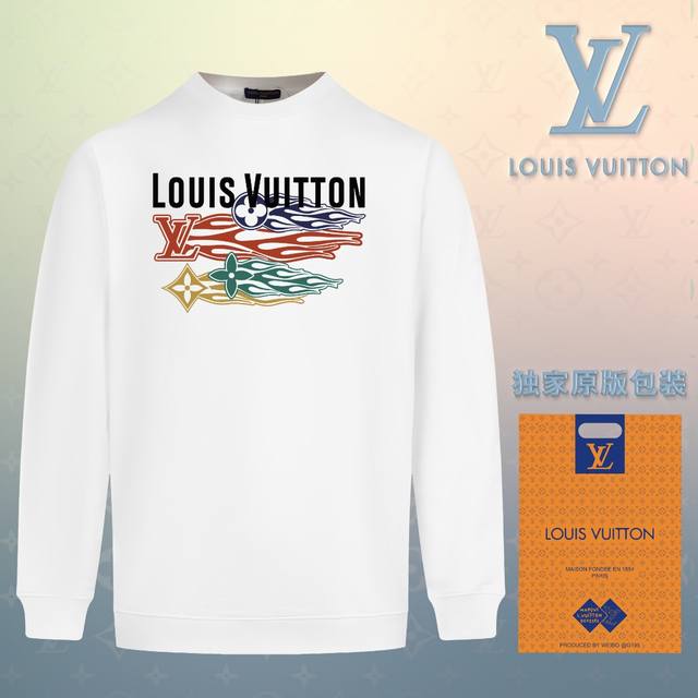 顶级版本 官网品质 路易威登 Louis Vuitton 现货秒发 2024秋冬新款毛圈卫衣 搭配重工高端数码3D个性logo印花工艺，设计独特，做工细致完美高