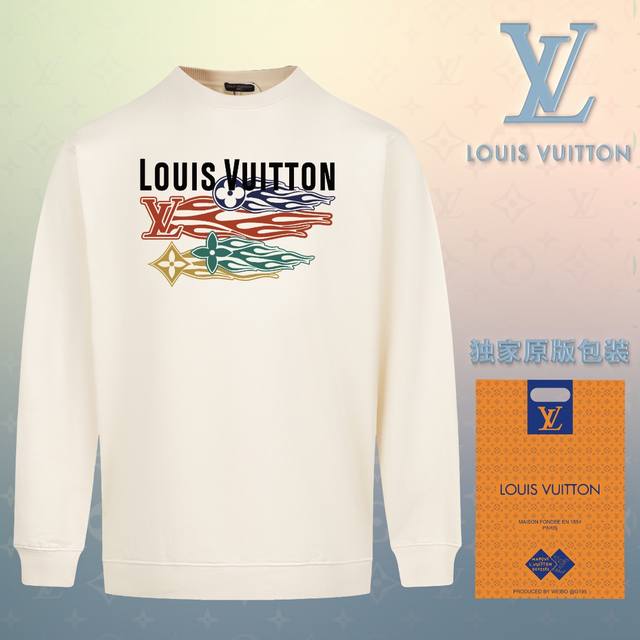 顶级版本 官网品质 路易威登 Louis Vuitton 现货秒发 2024秋冬新款毛圈卫衣 搭配重工高端数码3D个性logo印花工艺，设计独特，做工细致完美高