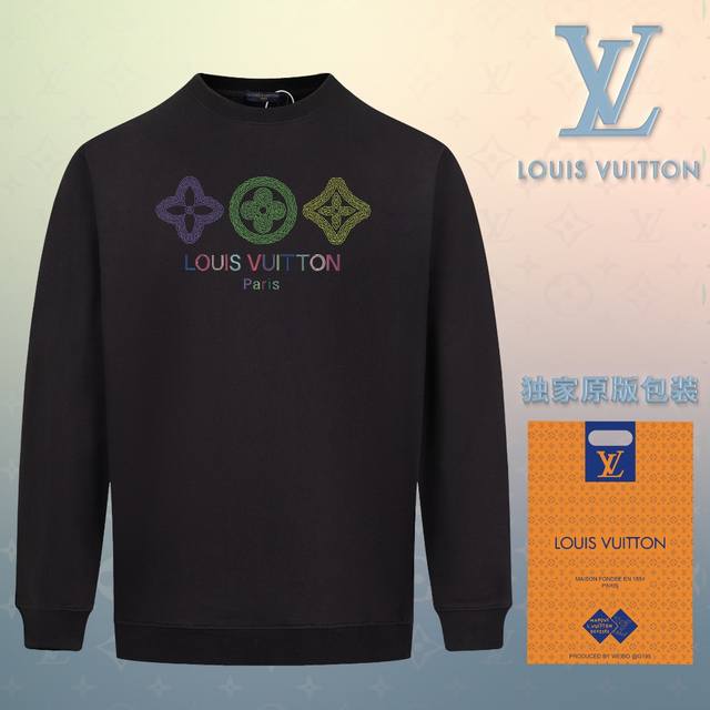 顶级版本 官网品质 路易威登 Louis Vuitton 现货秒发 2024秋冬新款毛圈卫衣 搭配重工高端数码3D个性logo印花工艺，设计独特，做工细致完美高