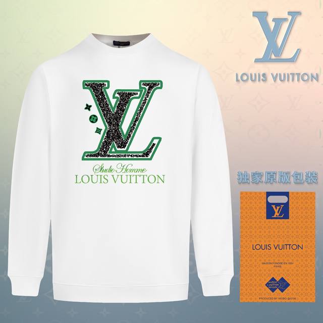 顶级版本 官网品质 路易威登 Louis Vuitton 现货秒发 2024秋冬新款毛圈卫衣 搭配重工高端数码3D个性logo印花工艺，设计独特，做工细致完美高