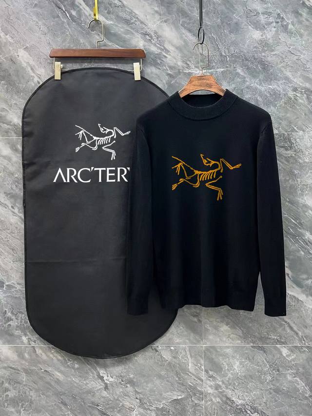 Arc'Teryx 始祖鸟3标齐全 专属标识精美印花半高领毛衣 精品羊毛混纺毛衫 男女款高端定制臻品系列 隶属品牌高端主线 专利顶级纱线混纺 以创新来阐释常规款