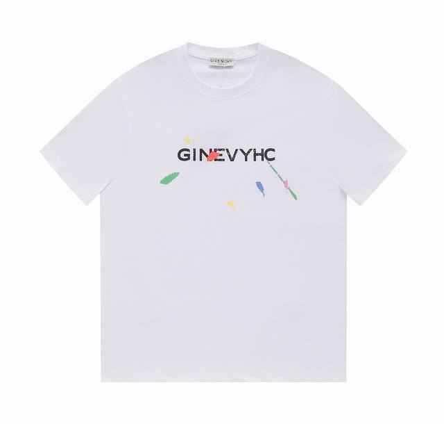 Dw Givenchy 纪梵希23Ss新款扎染印花t恤短袖 上身时髦合体不挑人，时时刻刻透露着独特魅力与潮流气息！男女同款！ Colour：黑色 白色 Size