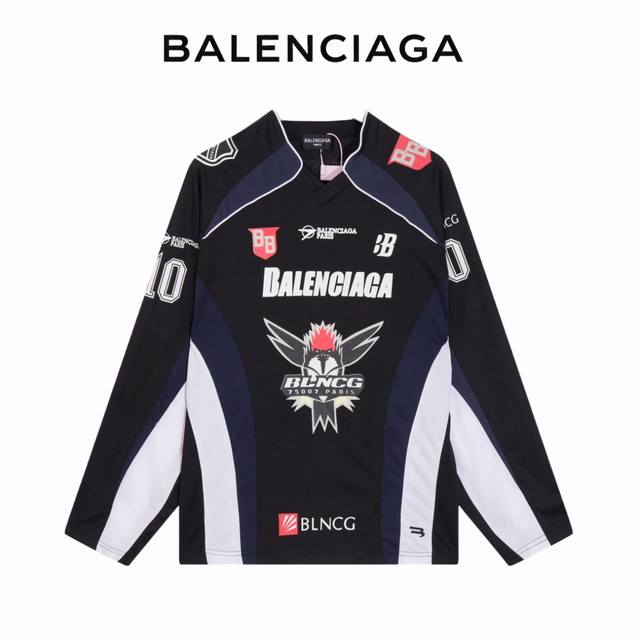 纯原 款号：Ab033 上新 Balenciaga丨巴黎世家 23Ss 年度爆款 运动网眼平纹长袖球衣 球衣做工极其复杂 超级重工的一款球衣，全部采用进口染料