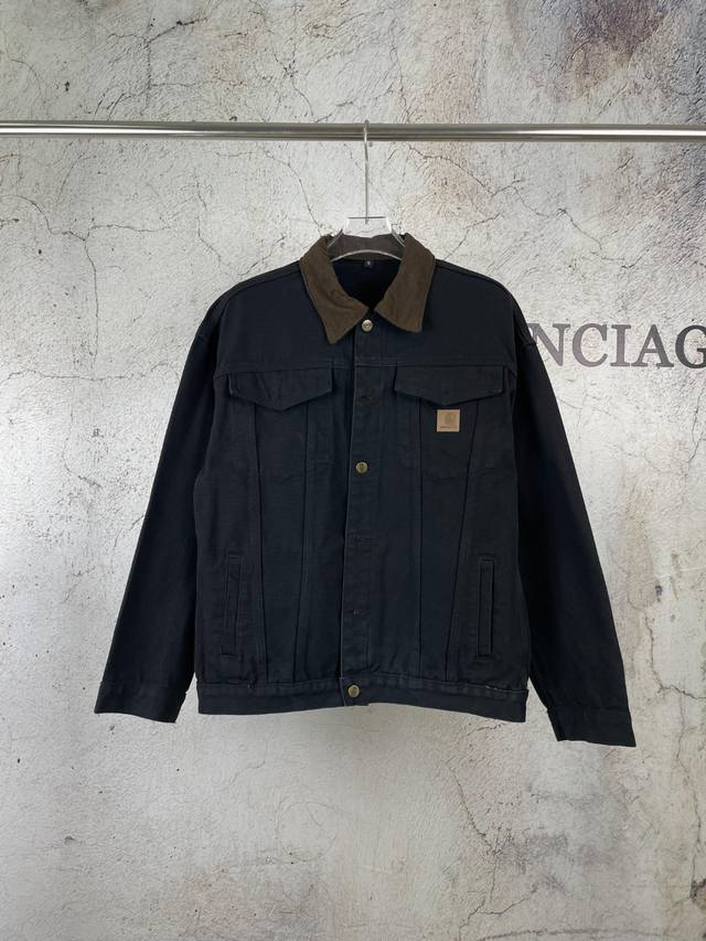 原版 款号：Kh021 上新 Carhartt Wip｜卡哈特 复古做旧重磅水洗底特律多口袋日系夹克牛仔外套 成衣水洗做旧处理，懂得大哥已经下手了！上身很帅，