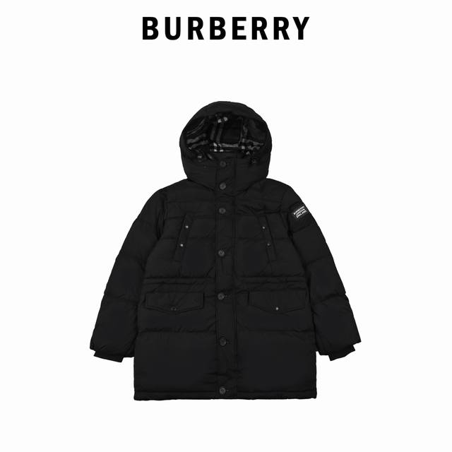 Burberry巴宝莉24ss毛呢中长款羽绒服外套 拥有百年历史的经典纯男装品牌，硬核级的高奢品，作派低调但售价不菲，无疑是高品调人士首选 单凭这组前缀的品牌风